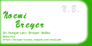 noemi breyer business card